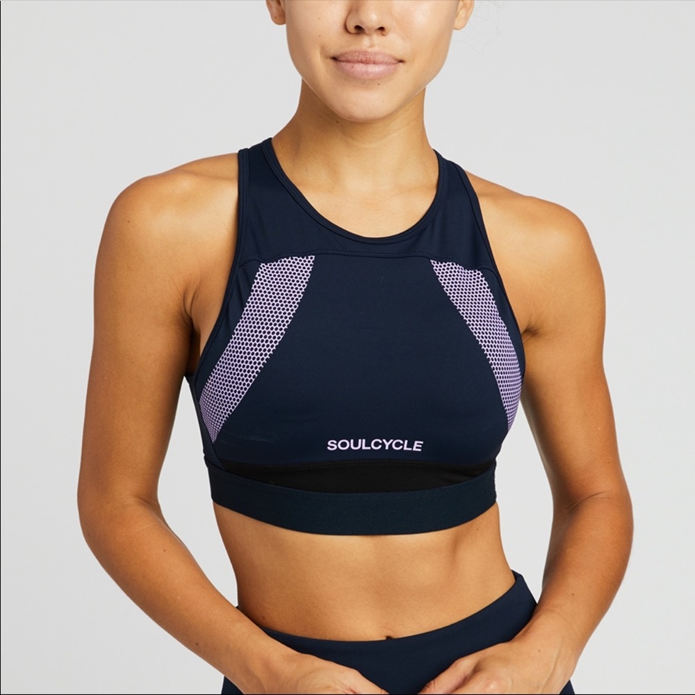 Like new lilybod soulcycle navy bra size m